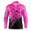 Maxcorners Pink and black golf clubs Mens golf polo shirts custom male golf attire for men, golf gifts for men