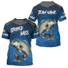Maxcorners Blue camo Striped Bass fishing Custom performance long sleeve team Striper fishing tournament shirts MT2108