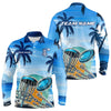 Maxcorners Blue Disc golf basket Mens Disc golf polo shirts Custom team disc golf jerseysMT0306