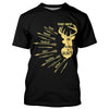 Maxcorners Personalized Born to Hunt with Hunter's Qualities Shirt, Perfect Custom Shirt for Deer Hunter, Hunting Gifts LM2608