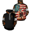 Maxcorners American Flag Deer Buck Hunting All over print Shirts, Personalized Deer Hunting Gift for Men, Women LM2608