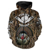 Maxcorners Personalized Turkey Hunting Camouflage Custom Name All Over Print Shirt, Hunting Gifts
