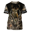 Maxcorners Whitetail Deer Hunting Customize Name 3D Shirts