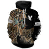 Maxcorners Personalized Duck Hunting Waterfowl Camo Shirts for Men, Kid, Duck Hunting clothes, hunting gifts LM2608