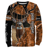 Maxcorners Deer Hunting Orange Camouflage Custom Name Shirts, Deer Hunting Shirt, Gifts For Hunters