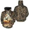 Maxcorners Mallard Duck Hunting Waterfowl Camo Custom Name Shirts for Men and Kid, Duck Hunting clothing LM2608