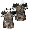 Maxcorners Whitetail Deer Hunting Season Shirt 3D Forest Scene Camo Best Hunting Gift For Hunters LM2608