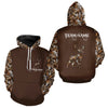 Maxcorners Best Whitetail Deer Hunting Shirt Custom Name Black Orange Camo Gift For Hunters Hunting Gift LM2608