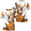 Maxcorners Custom Deer Skull Hunting Shirt 3D All Over Print Camo & Personalized Name, Gilfs for Hunter LM2608