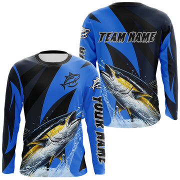 Maxcorners Tuna Saltwater Fishing Jerseys, Tuna Fishing Performance Fishing Shirts Long Sleeve LM1903