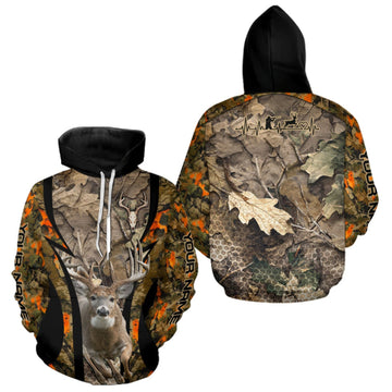 Maxcorners Timber Camouflage Deer Hunting Shirt Custom Hunter Outdoor Sports Performance, Hunting Gift LM1910