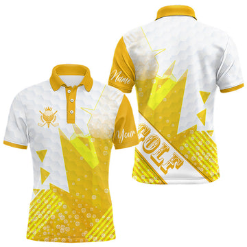 Maxcorners Personalized Golf Shirt Beer Style – Custom Name Polo, Gift For Dad, Golfer Gifts Idea LM0404