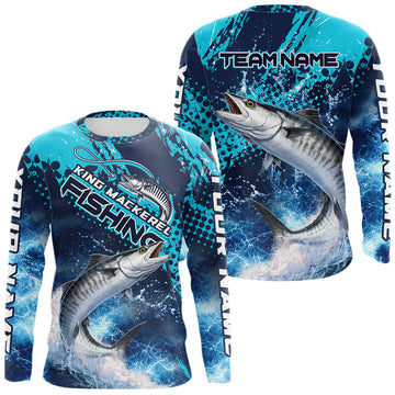 Maxcorners Thunder Lightning King Mackerel Performance Fishing Shirts, King Mackerel Offshore Fishing Shirts LM0503