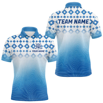 Maxcorners Personalized Green Golf Polos Shirts For Men Custom Golf Ball Men Golf Tops LM2603