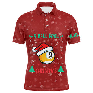 Maxcorners Ugly Christmas 9 Ball Personalized Name 3D Shirt