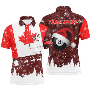 Maxcorners Funny Christmas Canadian Flag Personalized Name 3D Shirt