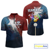 Maxcorners Personalized Grunge Texas Flag Billiard Shirt For Men Custom Patriotic Pool Team Jerseys LM2206