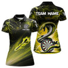 Maxcorners Thunder Lightning Custom Cobra Snake Yellow Men Dart Shirts Best Dart Jerseys Dart Team Shirts