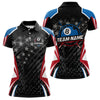 Maxcorners Personalized 8 Ball Pool Billiard Jerseys For Men Custom Us Flag Billiard Shirts Team Pool Player