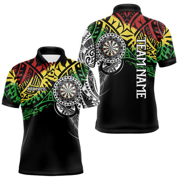 Maxcorners Personalized Tribal Pattern Darts Shirts For Men Custom Darts Team Jersey Polo & Quarter ZipMaxcorners Personalized Tribal Pattern Darts Shirts For Men Custom Darts Team Jersey Polo & Quarter Zip LM0510
