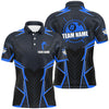 Maxcorners Blue Classic Billiard Jersey Customized Name, Team Name 3D Shirt Unisex