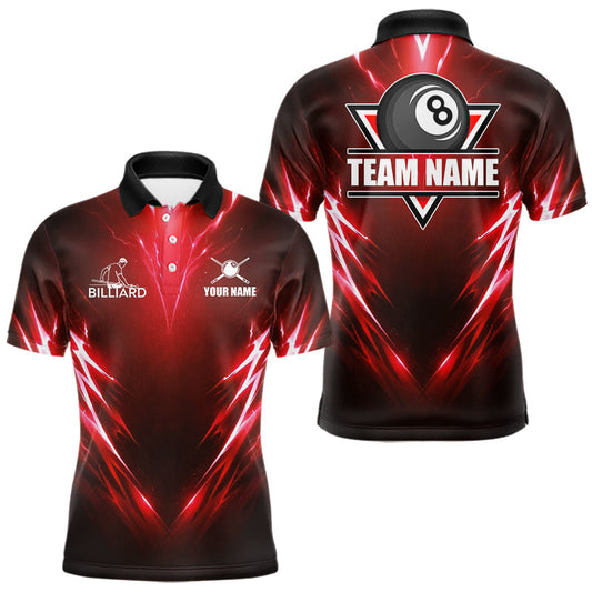 Maxcorners White And Gold Tribal Pattern Billiard Jersey For Men Custom Eagle 8 Ball Billiard Team Shirts