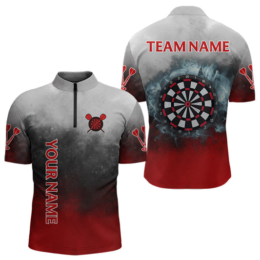 Maxcorners Smoke Dartboards Custom Multi-Color Dart Shirts For Men, Dart Team Jerseys