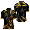 Maxcorners Orange Ferocious Wolf Dart Arrow Funny Darts Shirt For Men - Customizable Name LM0706