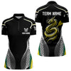 Maxcorners Custom Dragon With Dart Arrows Polo & 1/4 Zip Shirts For Men, Dart Team Jerseys