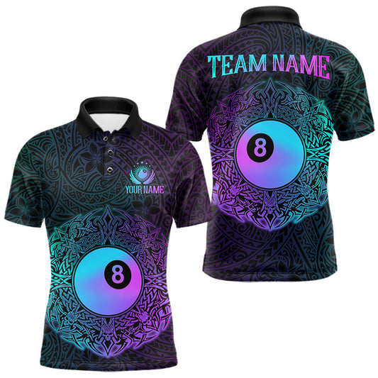 Maxcorners Black And Red 8 Ball Pool Billiard Shirts For Men Custom Lightning Pool Team Billiard Jersey