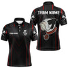 Maxcorners Personalized Bulldog With Darts Necklace Men's Darts Shirt - Custom Name For Player LM2206