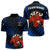 Maxcorners Maroon & White Bull Holding Dart Arrow Darts Shirt For Men - Custom Team Name LM1625