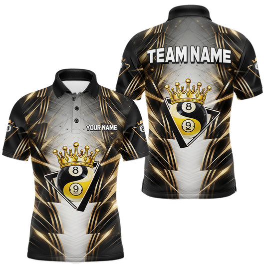 Maxcorners Colorful Rainbow Tribal Billiard Jersey For Men 8 Ball Billiard Uniform Billiard Team Shirts