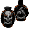 Maxcorners Skull Mountain Cycling Customize Name 3D Shirts