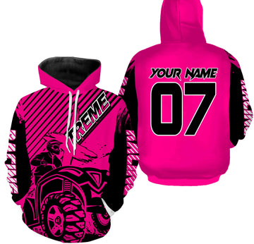 Maxcorners Custom ATV Motocross Hoodie Men Women Extreme Quad Racing Hooded Jersey For Adult Off-Road MT2709