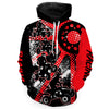 Maxcorners Custom Red ATV Motocross Hoodie Men Women Freestyle Off-Road Quad Bike Hooded Jersey PDT912 MT2809