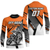 Maxcorners Orange Motocross Racing Off-road Jersey For Men Kid Dirt Bike Riding Shirt Women MT2709