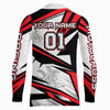 Maxcorners Red Dirt Bike Racing Jersey Upf30+ Motocross Shirt Men Kid Women Off-Road Jersey MT2709