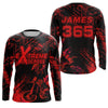 Maxcorners Motocross Racing Jersey Red Upf30+ Men Women Kid Dirt Bike Shirt Motorcycle Jersey MT2809