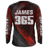 Maxcorners Dirt Bike Jersey Men Kid Women Upf30+ Red Motocross Shirt Racing Off-Road Shirt MT2809