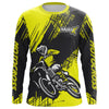 Maxcorners Yellow Motocross Racing Jersey Men Kid Upf30+ Dirt Bike Off-Road Shirt MX Jersey MT2809