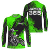 Maxcorners Green Motocross Racing Jersey Men Kid Upf30+ Dirt Bike Off-Road Shirt MX Jersey MT2809