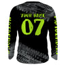 Maxcorners Motocross Jersey Kid Men Dirt Bike Racing Shirt Upf30+ Off-road Motorcycle Jersey Lime Green MT2809
