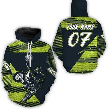 Maxcorners Motocross Racing Hoodie Jersey Dirt Bike Hoodie Zip For Biker Men Women MT2709