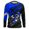 Maxcorners Blue Motocross Racing Jersey Upf30+ Kid Men Women Dirt Bike Shirt Off-road Jersey MT2709