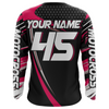 Maxcorners Motocross Racing Jersey Women Kid Girl Upf30+ Dirt Bike Shirt Off-Road MX Jersey XM273 MT2809