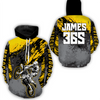 Maxcorners Yellow Motocross Racing Hoodie Jersey For Men Women Dirt Bike Off-road Hoodie  MT2809