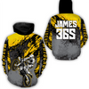 Maxcorners Yellow Motocross Racing Hoodie Jersey For Men Women Dirt Bike Off-road Hoodie  MT2809