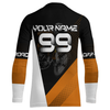 Maxcorners Motocross Racing Jersey Upf30+ Dirt Bike Shirt Orange Motorcycle Off-Road Shirt MT2709