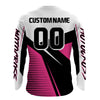 Maxcorners Pink Motocross Jersey Upf30+ Dirt Bike Racing Shirt Women & Girl Off-Road Jersey XM272 MT2809